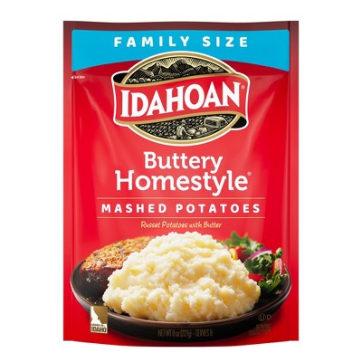 Idahoan Gluten Free Buttery Homestyle Mash Potatoes - 8oz: Wheat Free, Plant-Based