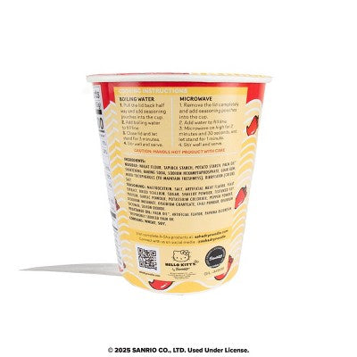 A-Sha Hello Kitty Spicy Cup Noodle Soup - 2.29oz