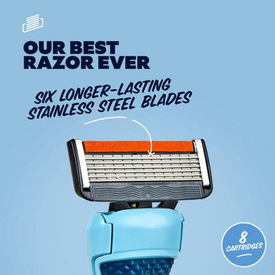 Dollar Shave Club 6-Blade Razor Refills - 8ct