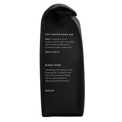 Kicking Horse Coffee Kick *** Dark Roast Fair Trade Certified Organic Whole Bean Coffee - 10oz