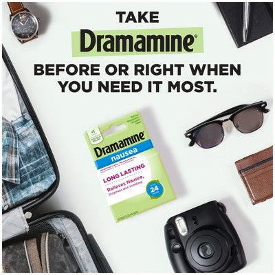 Dramamine-N Long Lasting Nausea Relief Tablets for Nausea, Dizziness & Vomiting - 10ct