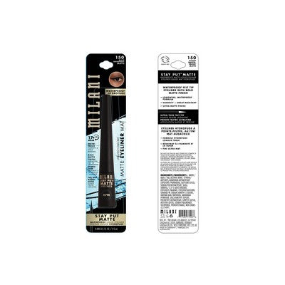 Milani Stay Put Matte Liquid Eyeliner - 0.09 fl oz