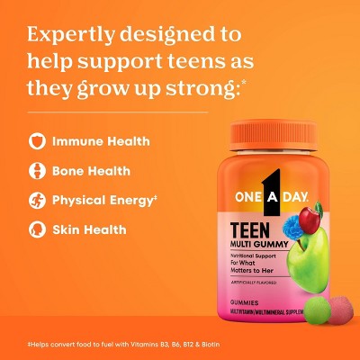 One A Day Teen Girl Multivitamin with Biotin, Skin Health - 150ct