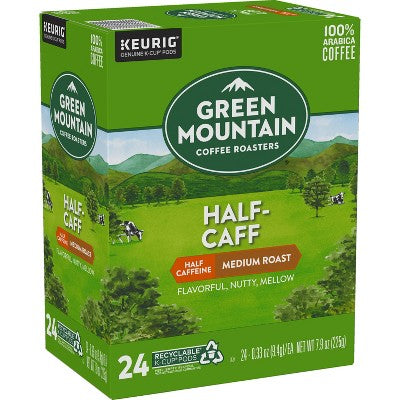 Green Mountain Coffee Half-Caff Keurig K-Cup Coffee Pods - Medium Roast - 24ct