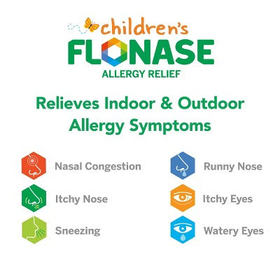 Flonase Children's Allergy Relief Nasal Spray - Fluticasone Propionate - 72 Sprays - 0.34 fl oz