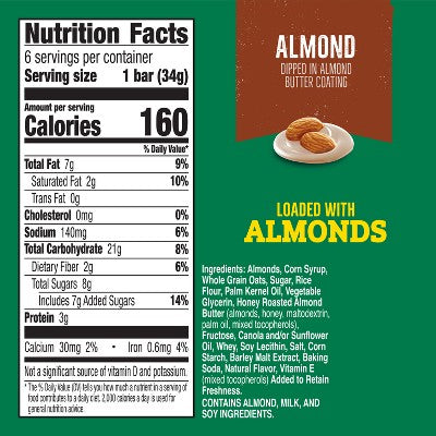Nature Valley Sweet & Salty Nut Almond Granola Bars - 6ct/7.4oz
