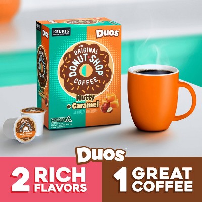 The Original Donut Shop Duos Nutty + Caramel Keurig Single-Serve K-Cup Pods, Medium Roast Coffee - 24ct