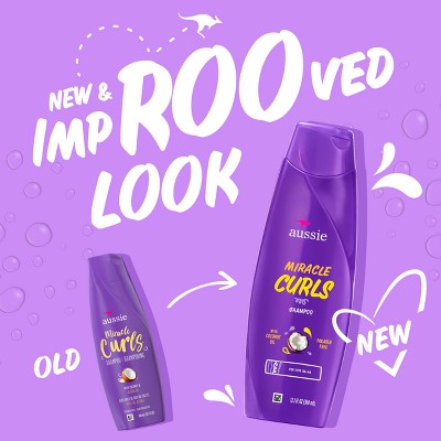 Aussie Paraben-Free Miracle Curls Shampoo with Coconut and Jojoba Oil