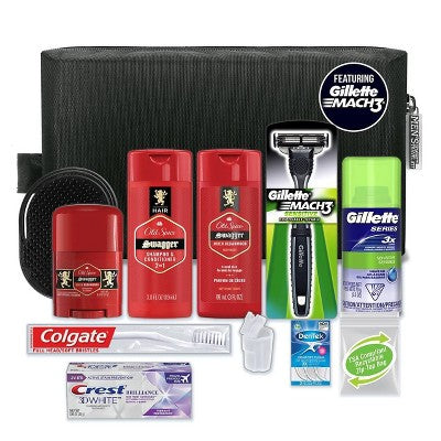 Convenience Kits International Men's Bath and Body Deluxe Travel Kit Old Spice - Trial Size - 12ct