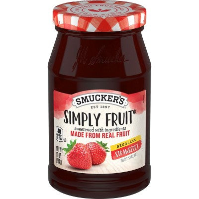 Smucker's Simply Fruit Seedless Strawberry Fruit Spread - 10oz