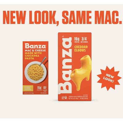Banza Gluten Free Chickpea Elbows & Classic Cheddar Macaroni & Cheese - 5.5oz