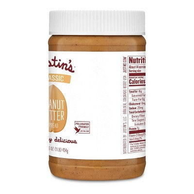 Justin's Classic Peanut Butter - 16oz: Certified Gluten-Free, Creamy
