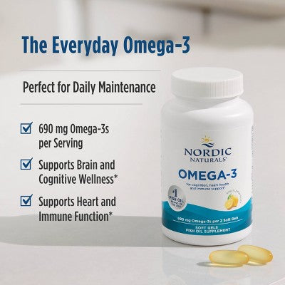Nordic Naturals Omega-3 Softgels Dietary Supplement - 60ct