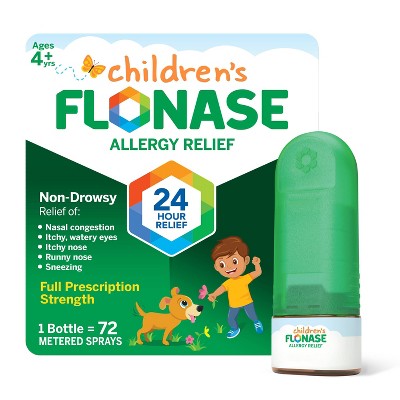 Flonase Children's Allergy Relief Nasal Spray - Fluticasone Propionate - 72 Sprays - 0.34 fl oz