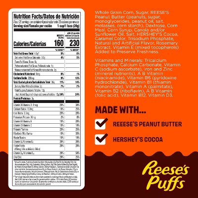 Reese's Puffs Breakfast Cereal Bag - 35oz - General Mills: No High Fructose Corn Syrup