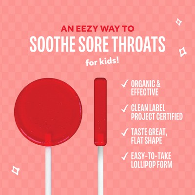 Lolleez by EEZ Co. Organic Throat Soothing Pops - Watermelon, Strawberry & Orange Mango - 15ct: Gluten-Free, Pectin