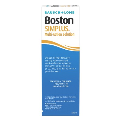 Boston Simplus Hard Contact Lens Solution to Clean and Condition RGP Lenses - 3.5 fl oz