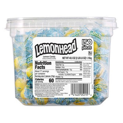 Lemonhead Tub - 40.5oz/150ct