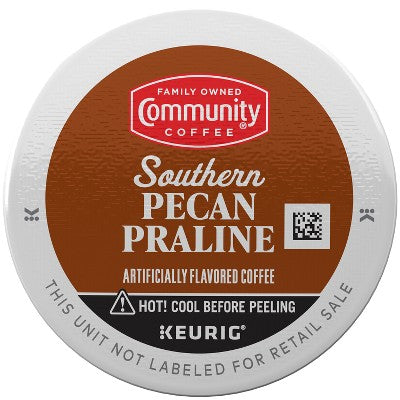 Community Coffee Southern Pecan Praline Medium Roast Coffee Pods - 24ct: Compatible With Keurig K-Cup, Arabica Beans