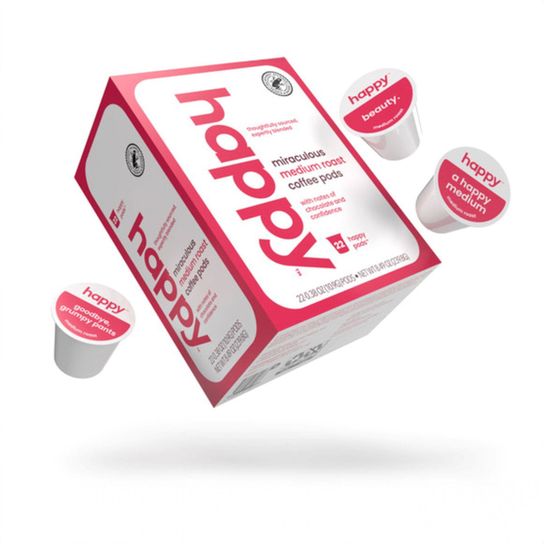 Happy Medium Roast Coffee Pods - 22ct