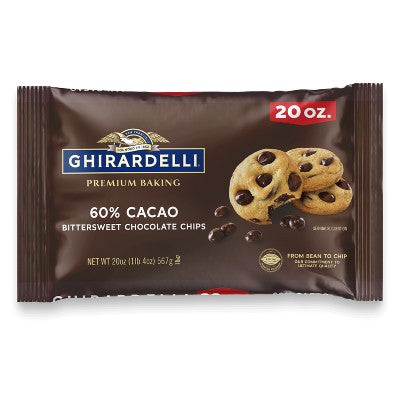 GHIRARDELLI Premium Baking 60% Cacao Bittersweet Chocolate Chips - 20oz: Certification