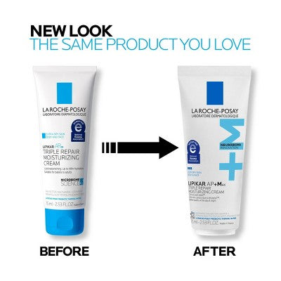 La Roche Posay Lipikar AP+M Triple Repair Body Moisturizing Cream Body and Face Moisturizer for Dry Skin with Shea Butter and Glycerin