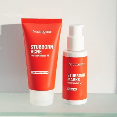 Neutrogena Stubborn Acne Morning Face and Night Treatment - Value Pack - 2pc