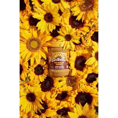 SunButter No Sugar Added Sunflower Butter, Nut Free, Non-GMO – 16oz