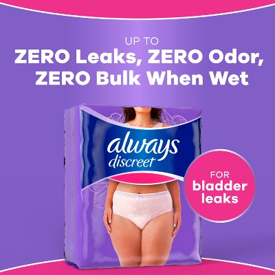 Always Discreet Adult Postpartum Incontinence Underwear for Women - Maximum Protection