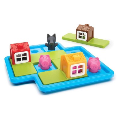 SmartGames Three Little Piggies Deluxe Preschool Game: Educational Toddler Board, Memory & Creative Skills