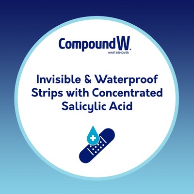 Compound W Maximum Strength One Step Invisible Wart Remover Strips - 14 ct