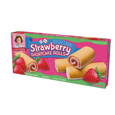 Little Debbie Strawberry Shortcake Rolls - 13oz/6ct: Mini, Cream Filling