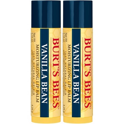 Burt's Bees 100% Natural Origin Lip Balm - Vanilla Bean - 2pk/0.30oz​