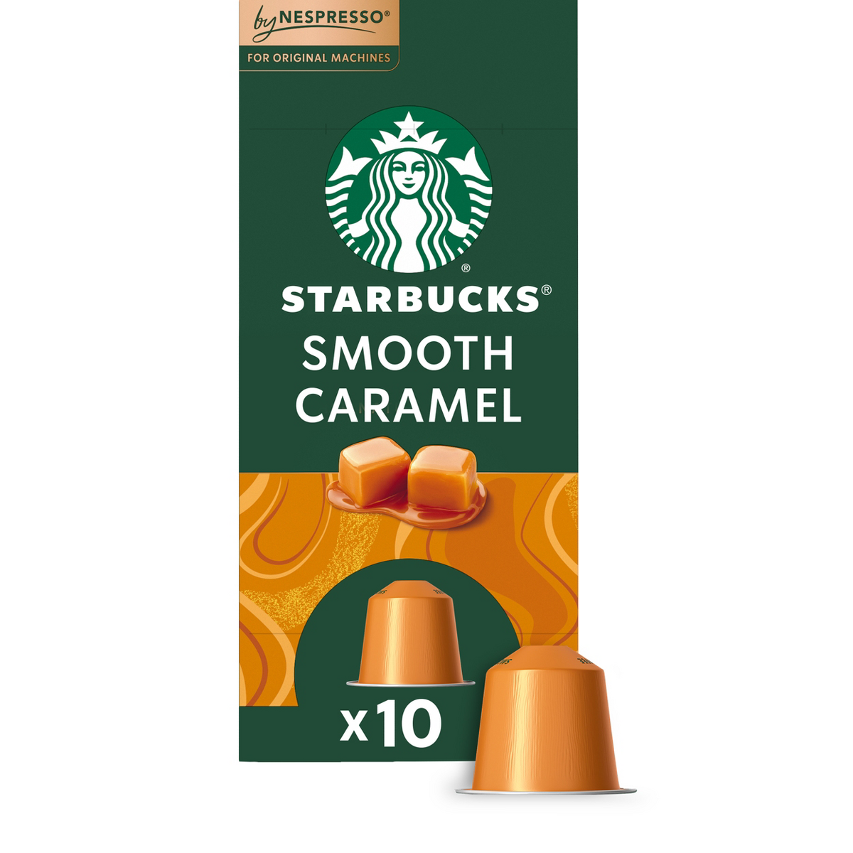 Starbucks by Nespresso OL, Light Roast Coffee - Smooth Caramel - 1 Box (10 Pods)