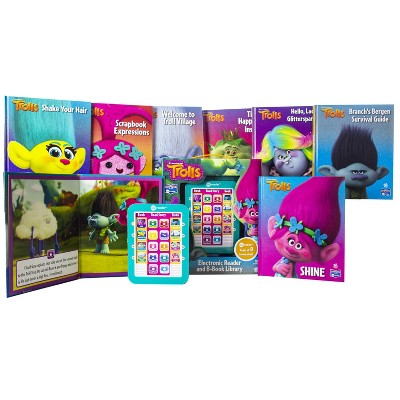 DreamWorks Trolls Electronic Me Reader 8-book Boxed Set: Features Branch & Poppy, Speaks Phrases