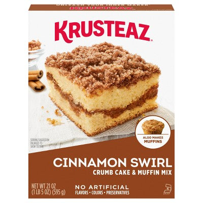Krusteaz Cinnamon Crumb Cake & Muffin Mix -21oz