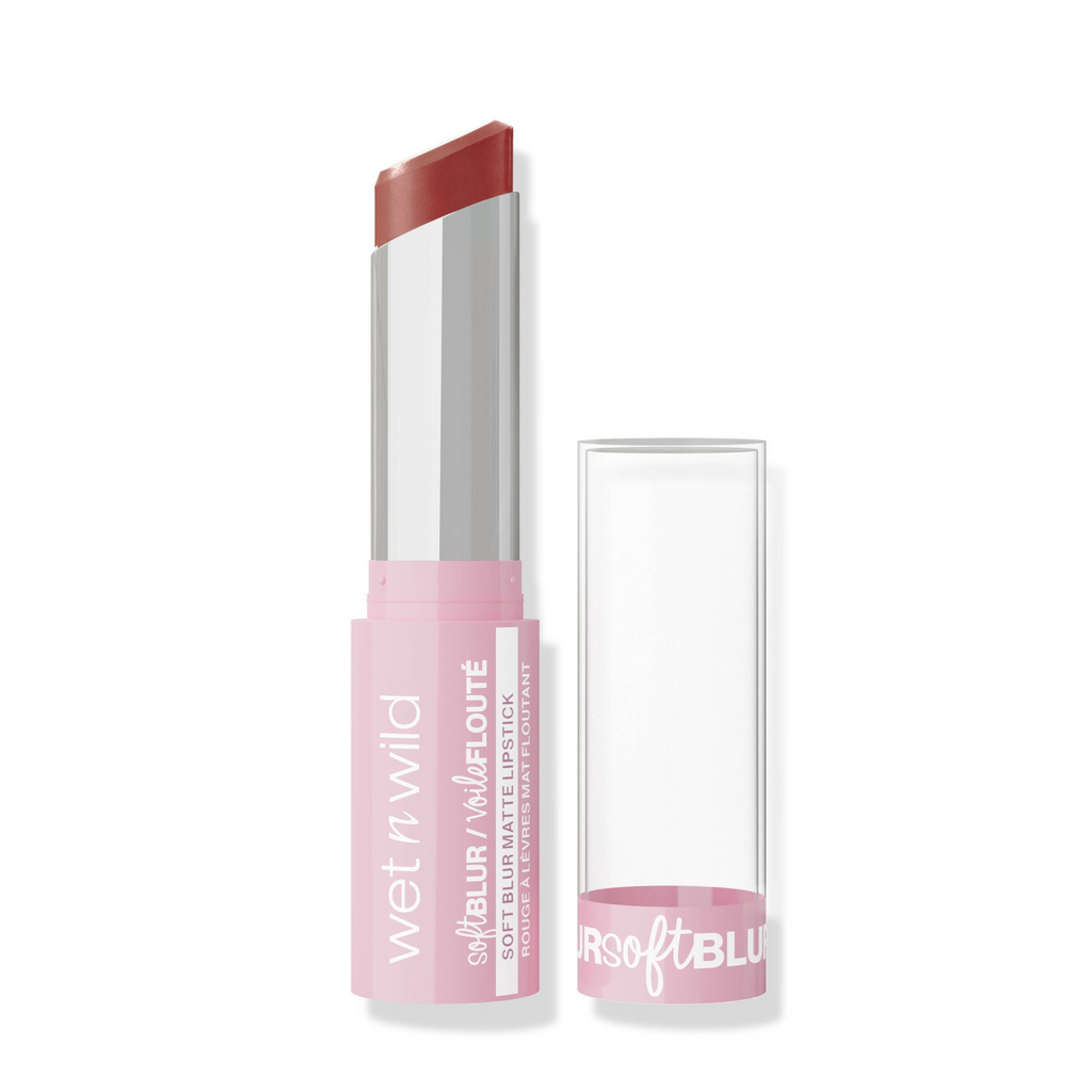 Wet n Wild Cloud Pout Soft Blur Matte Lipstick, Nude for Love - 0.11oz