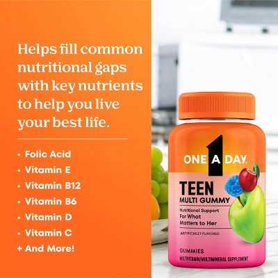 One A Day Teen Girl Multivitamin with Biotin, Skin Health - 150ct