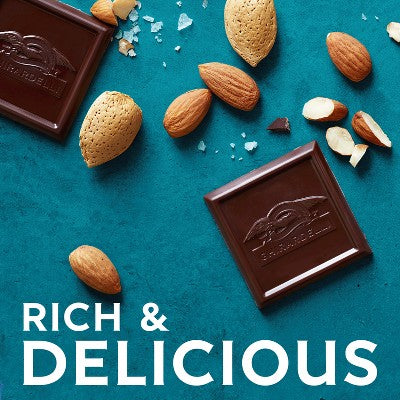 GHIRARDELLI Premium Dark Sea Salt Almond SQUARES Medium Bag - 4.12oz