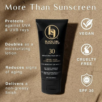 Black Girl Sunscreen Broad Spectrum Infused with Jojoba Oil - SPF 30 - 3 fl oz