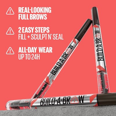 Maybelline Build-A-Brow 2-in-1 Eyebrow Pen & Sealing Eyebrow Gel - 0.05 fl oz.