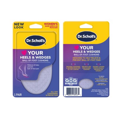 Dr. Scholl's  Love Your Heels & Wedges Ball of Foot Cushions - Women's Shoe Size 6-10 - 1 Pair