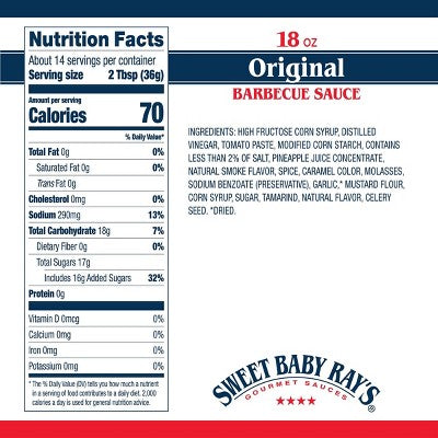Sweet Baby Ray's BBQ Sauce