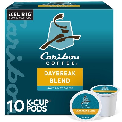 Caribou Coffee Daybreak Blend Light Roast Coffee Keurig K-Cup Coffee Pods