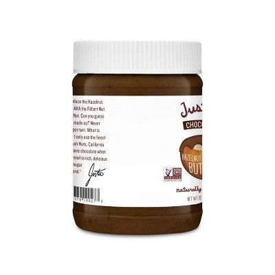 Justin's Chocolate Hazelnut Butter Blend - 12oz: Certified Gluten-Free, Creamy