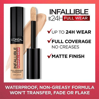 L'Oreal Paris Infallible Full Wear, Full Coverage, Waterproof Concealer - 0.33 fl oz
