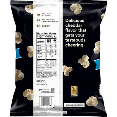 Smartfood White Cheddar Cheese Popcorn - 9.75oz: Gluten-Free, No Artificial Preservatives, No Artificial Flavors