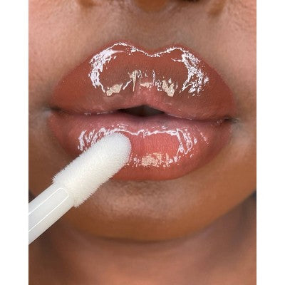 Makeup Revolution Pout Bomb Plumping Gloss - Clear - 0.15 fl oz: Moisturizing, Shine Enhancing, Liquid, Single Container