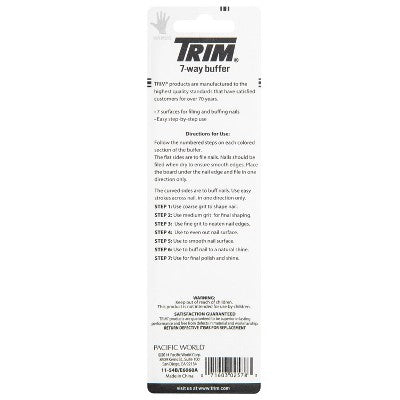 Trim 7-Way Color-Coded Nail Finishing Buffer