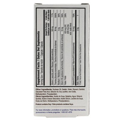 Bedoyecta Multivitamin Capsules with B12 and Folic Acid Dietary Supplement Capsules - 30ct